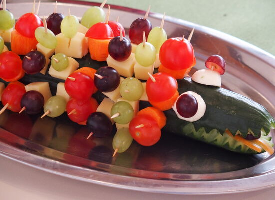 Igel aus verschiedenen Gemüsesorten