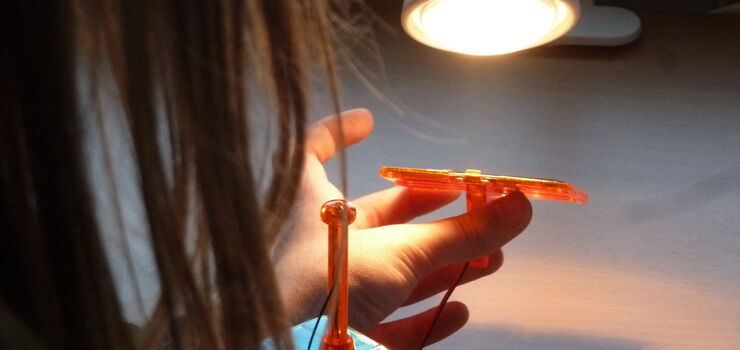 Experiment Solarzelle an der Albert-Schweitzer-Schule